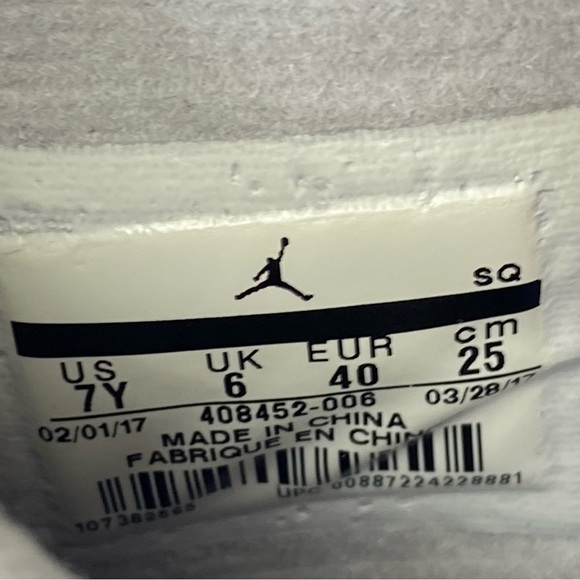 NIKE AIR JORDAN 4 Retro BG 408452-006 Size 7Y Black Blue Motorsport Alternate - Picture 11 of 12